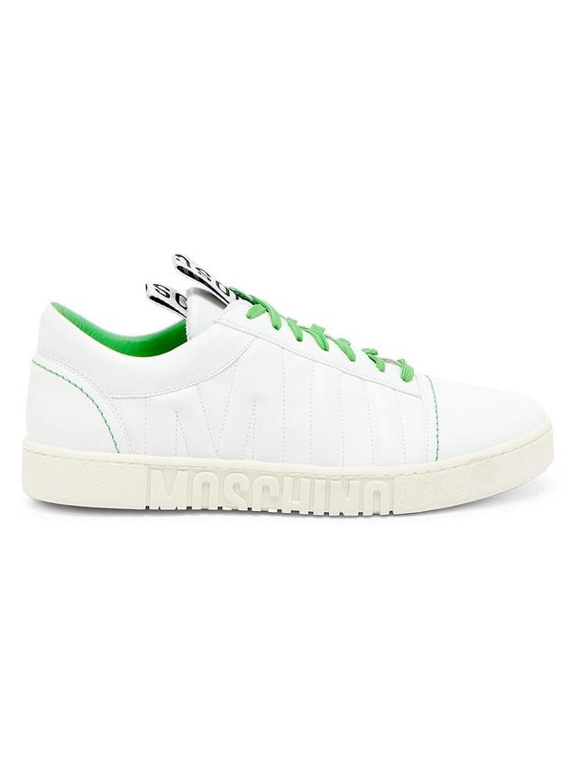 Mens Moschino Mixed-Material Sneakers Product Image