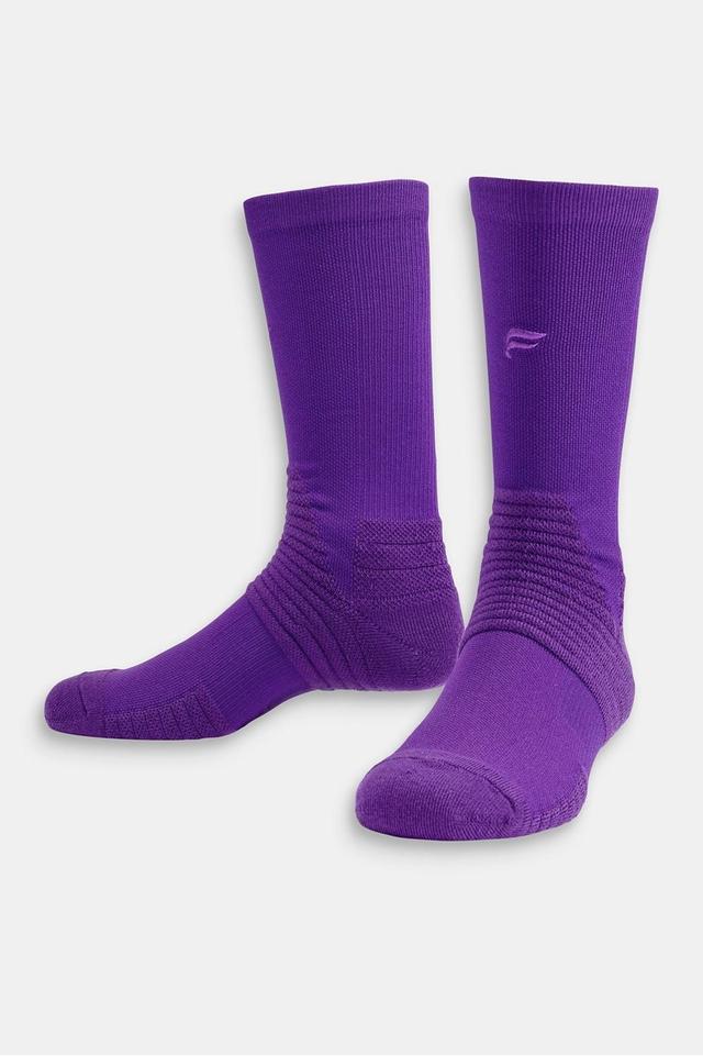 Fabletics Men The Performance Crew Sock male Plum Royale Size M/L Product Image