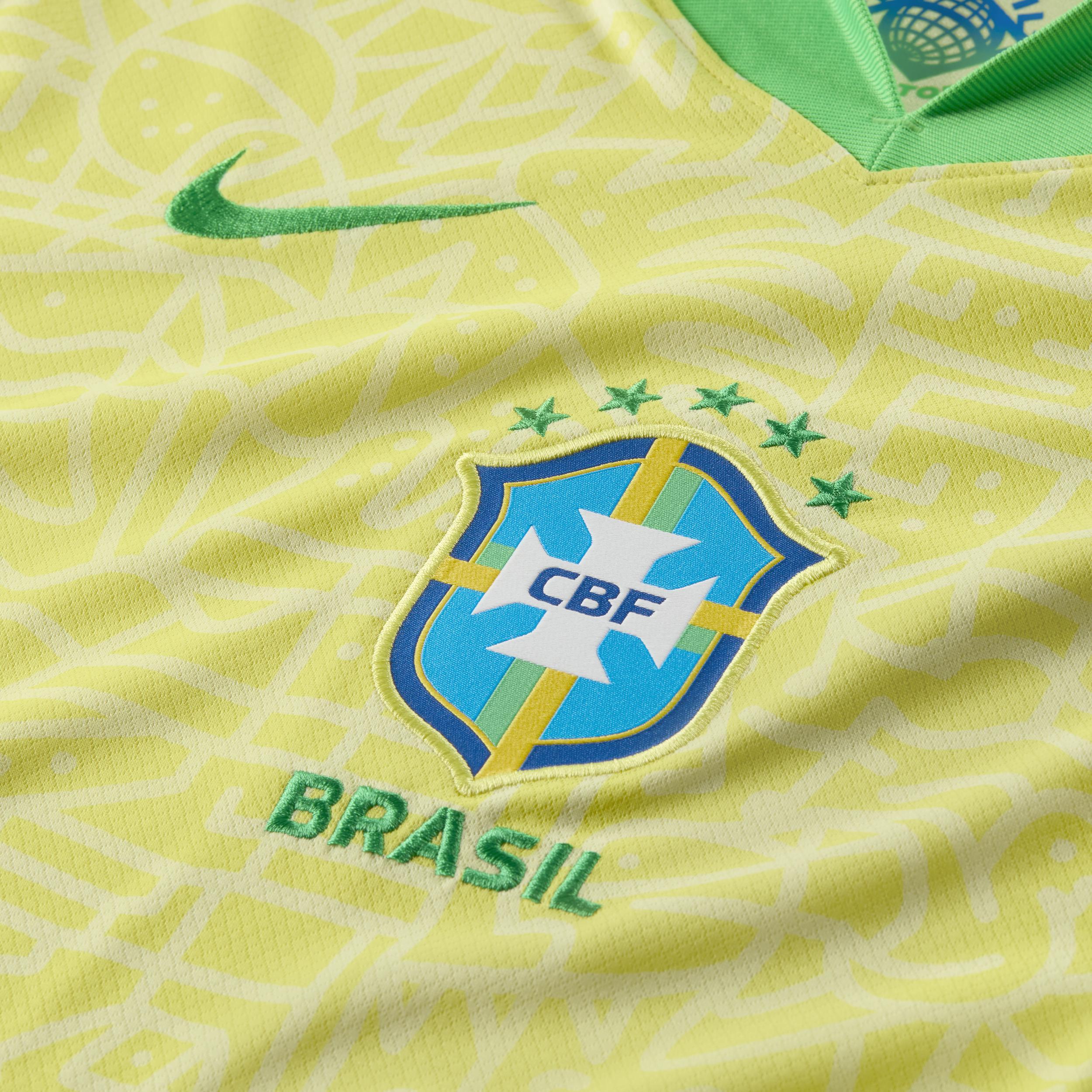 Brazil 2024 Stadium Home Nike Men's Dri-FIT Soccer Replica Jersey Product Image