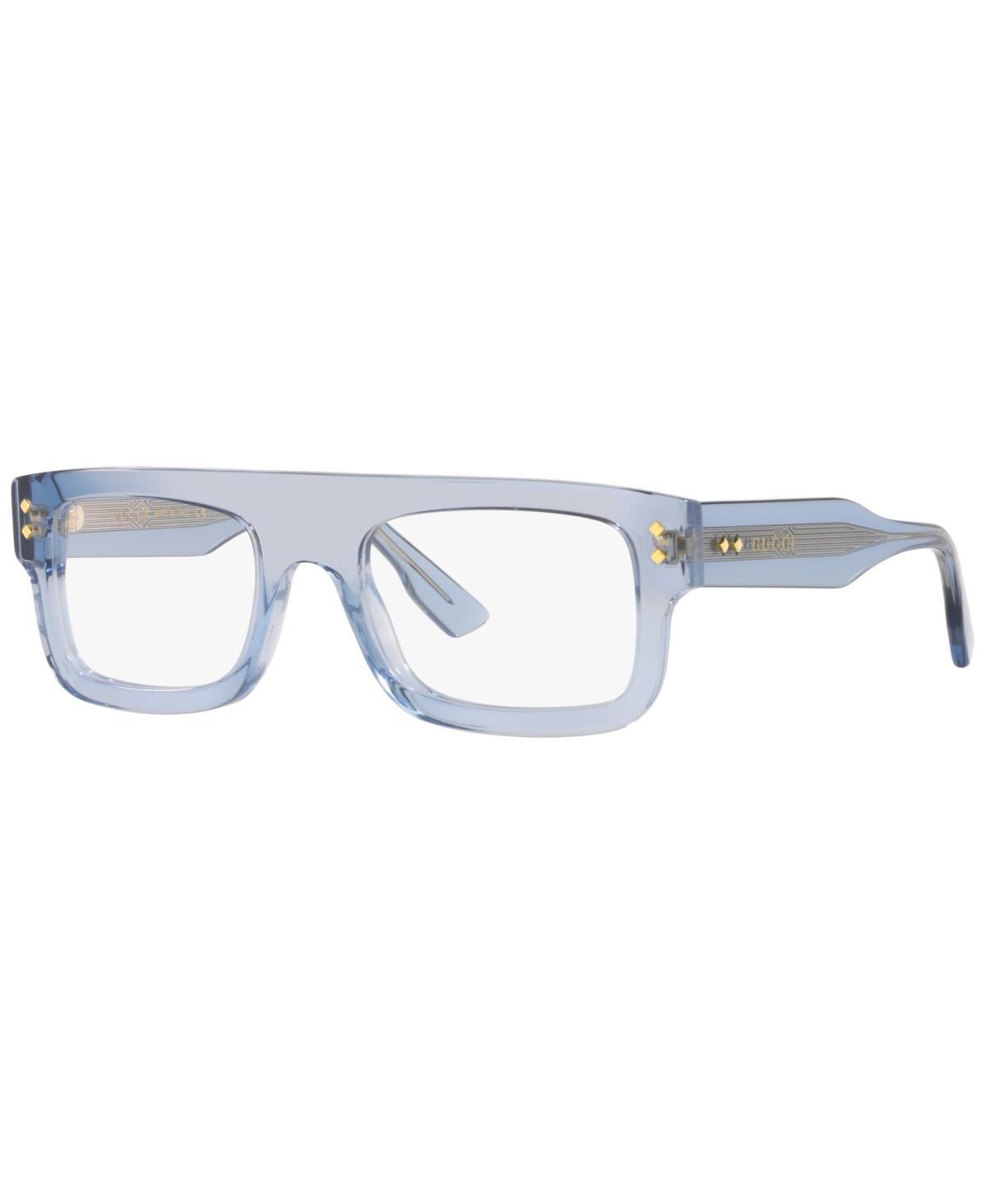 Gucci Mens Rectangle Eyeglasses, GC00183052-x - Blue Product Image