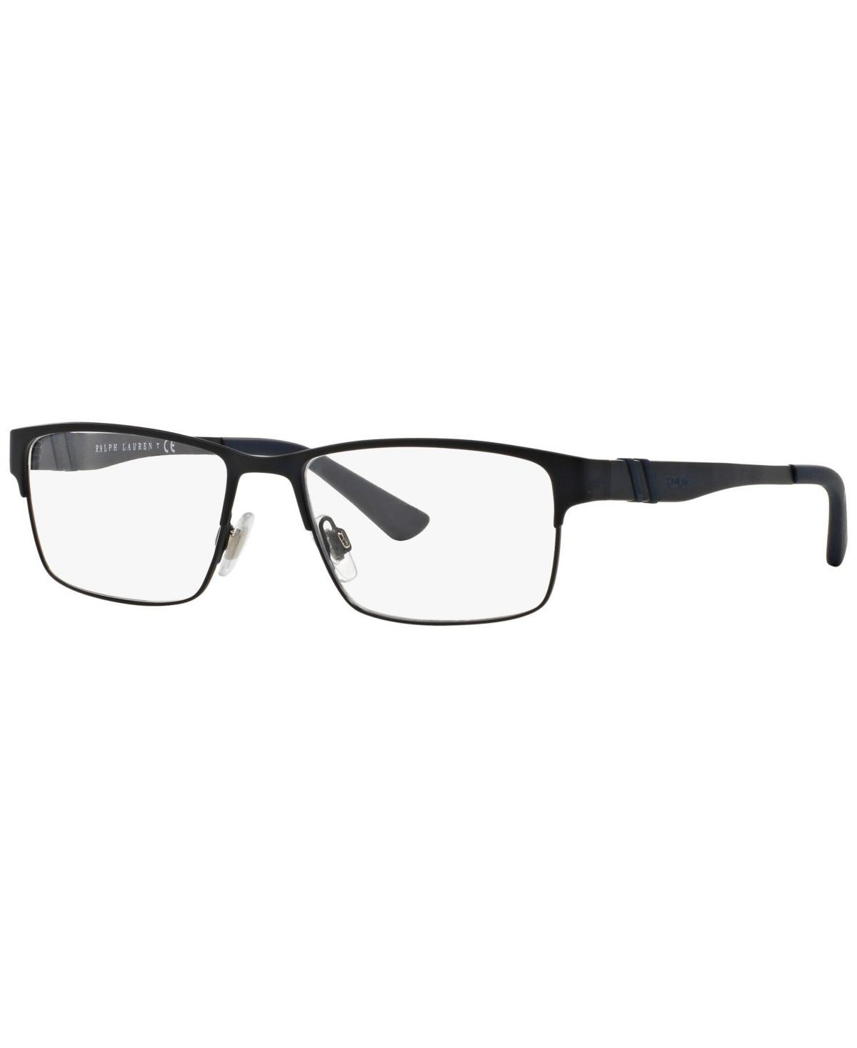 Polo Ralph Lauren PH1147 Mens Rectangle Eyeglasses - Matte Blac Product Image