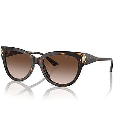 Jimmy Choo Womens JC5018U 54mm Havana Cat Eye Sunglasses Product Image