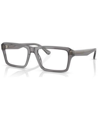 Emporio Armani Mens Eyeglasses, EA3206 - Shiny Transparent Gray Product Image