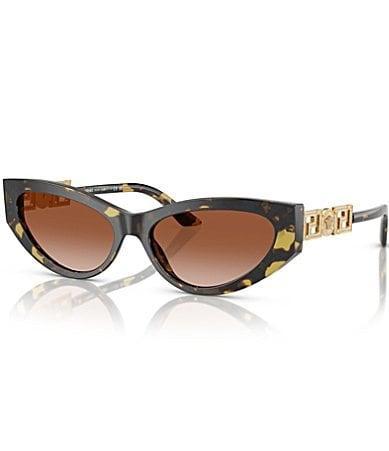 Versace Womens VE4470B 56mm Havana Cat Eye Sunglasses Product Image