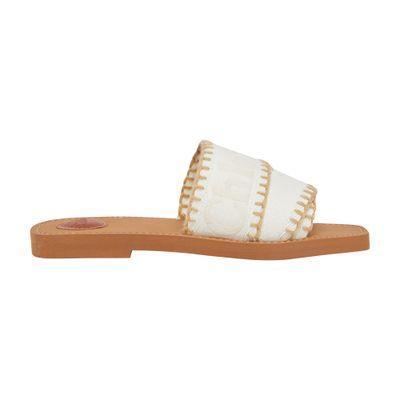 Woody Flat Sandals In Beige Product Image