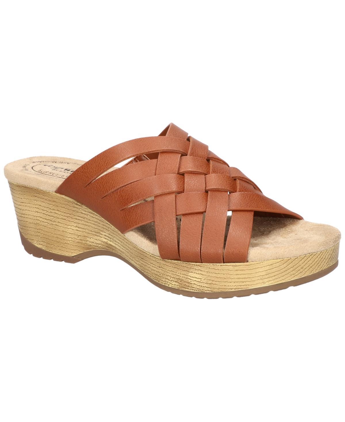 Easy Street Womens Rosanna Slip-On Slip Resistant Wedge Sandals Product Image