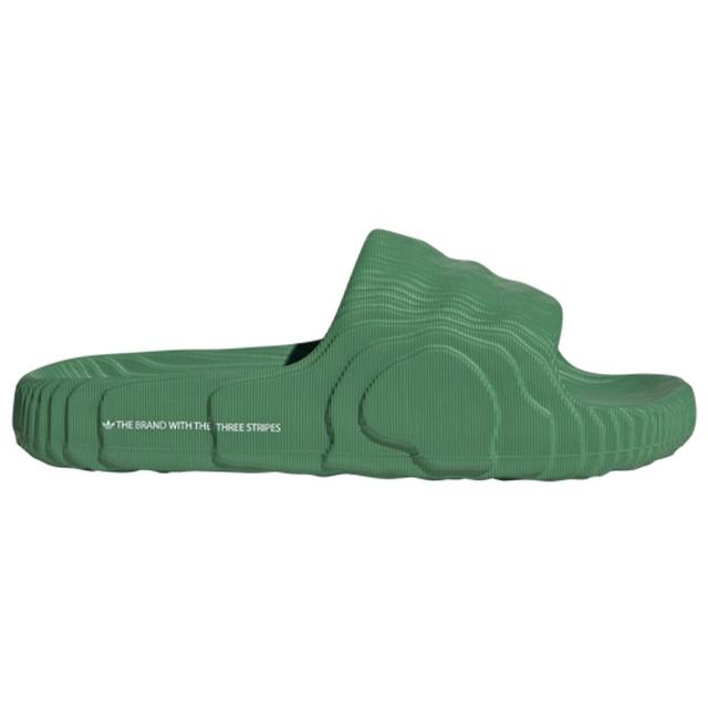 ADIDAS ORIGINALS Adilette 22 Slide Sandals In Green/white Product Image