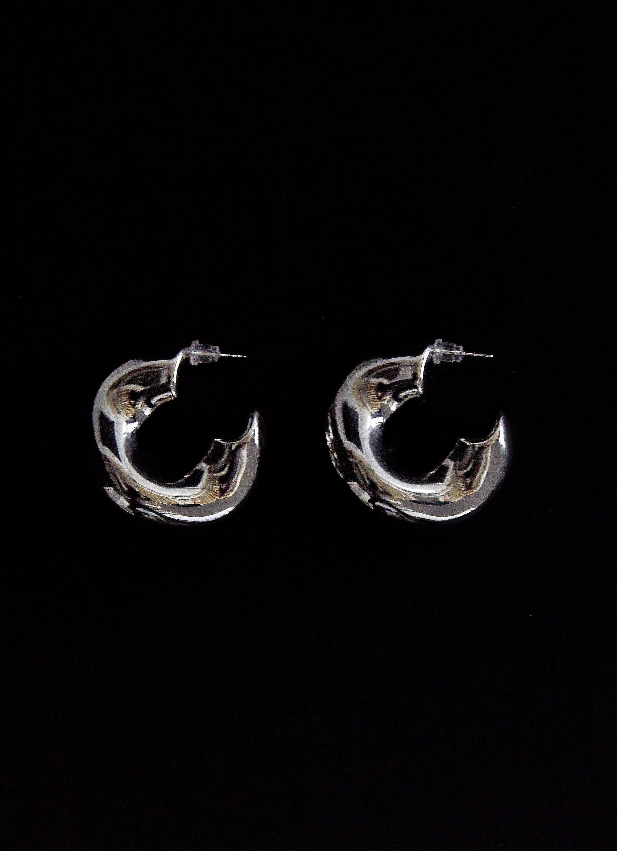 Jovie Hoop Earrings - Silver Product Image