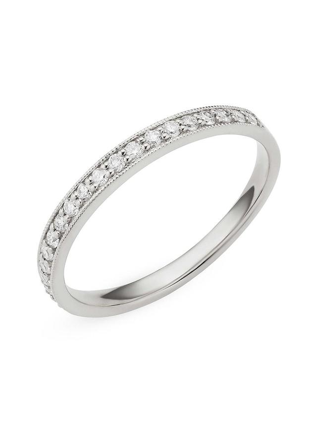 Womens 14K White Gold The Regal Diamond Band Product Image