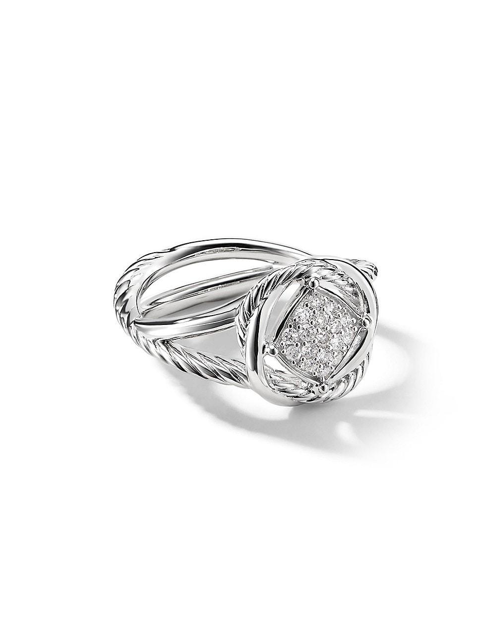 Womens Infinity Ring in Sterling Silver Product Image