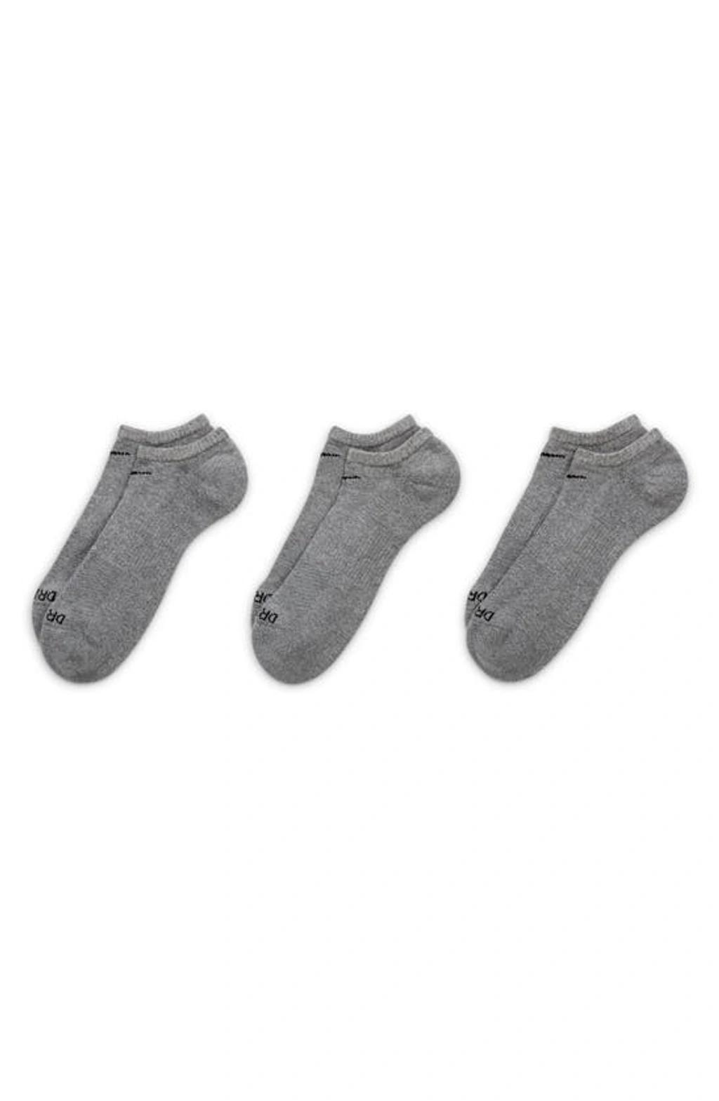 Everyday Plus Cushion Training No-show Socks In Grey Product Image