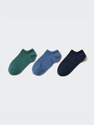 Womens Short Socks (3 Pairs) Green US W 7.5-10 UNIQLO US Product Image