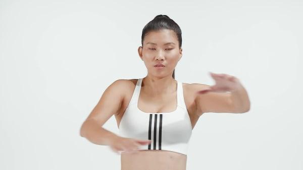 Powerimpact Training Medium-Support 3-Stripes Bra Product Image