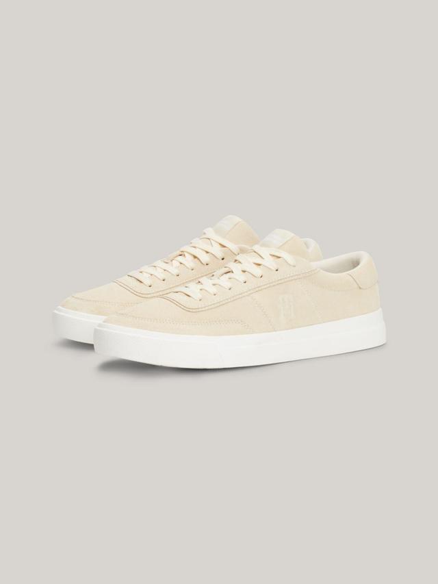 Tommy Hilfiger Men's TH Logo Suede Low-Top Sneaker Product Image