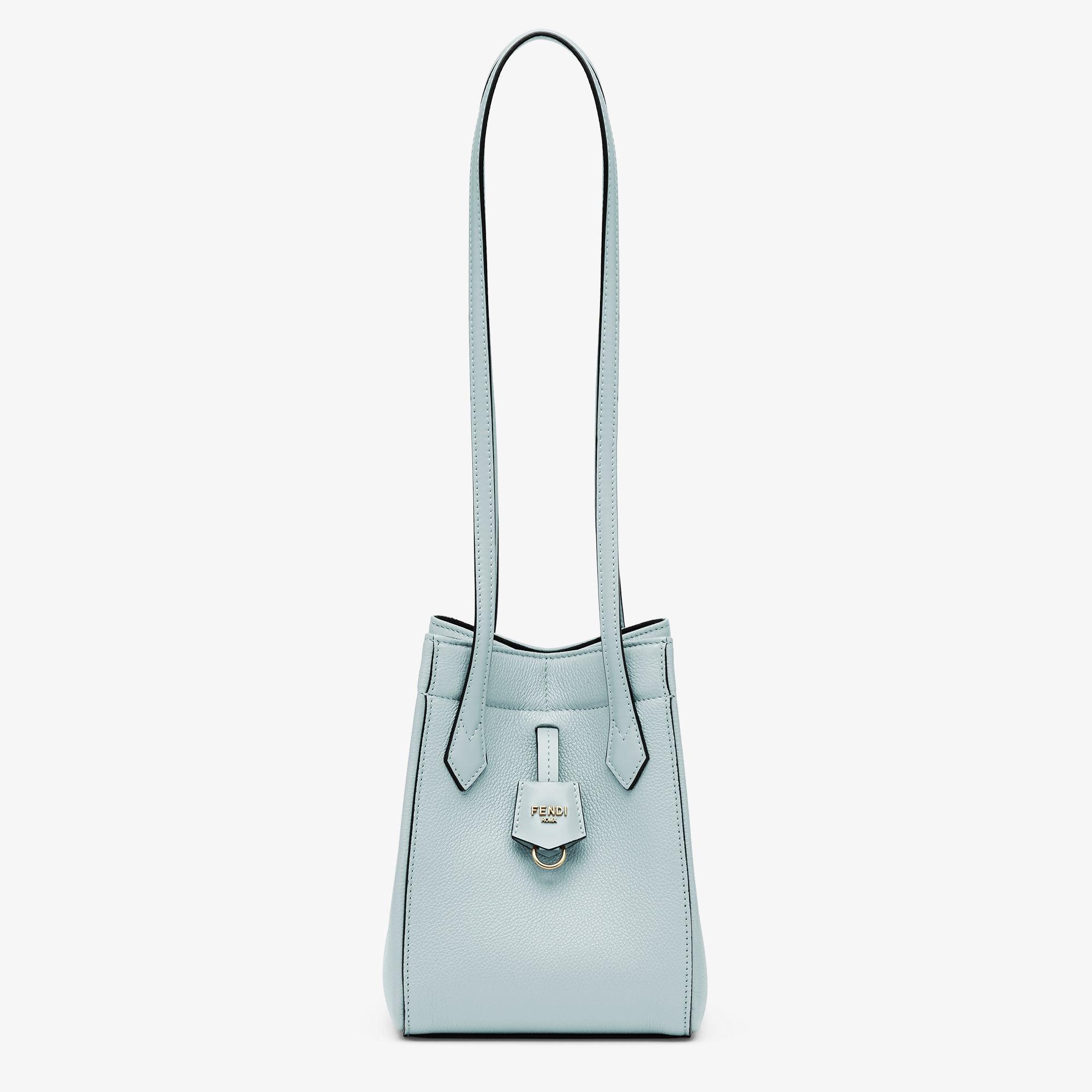 Fendi Origami MiniLight blue leather mini bag that can be transformed Product Image