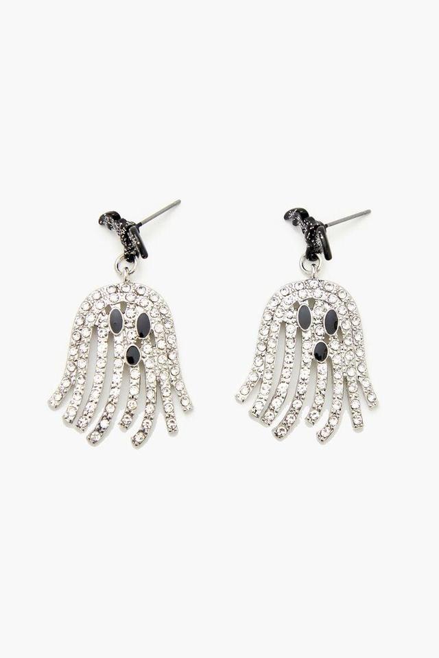 Rhinestone Ghost Drop Earrings | Forever 21 Product Image