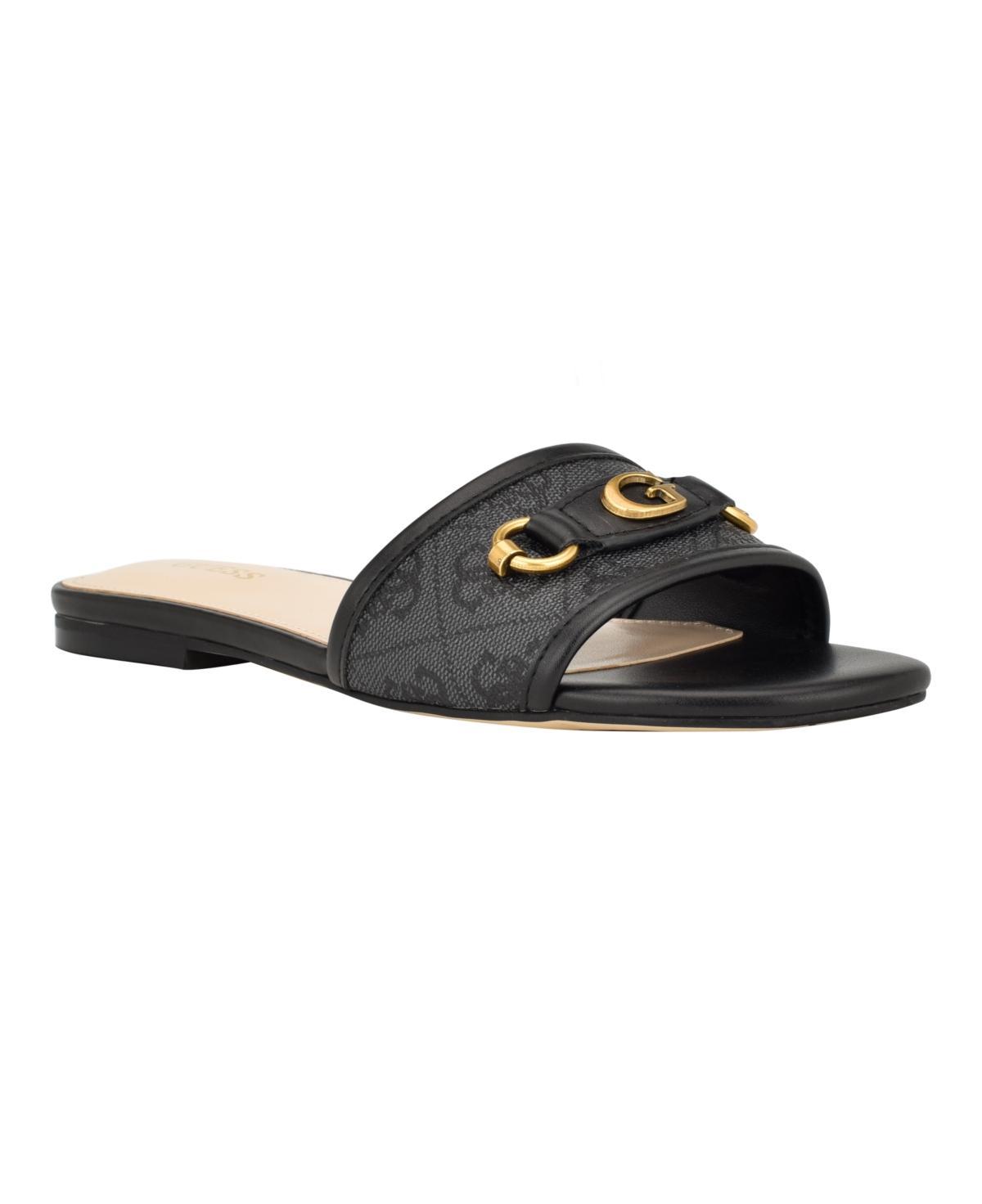 Guess Womens Hammi One Band with Logo and Hardware Flat Sandals Product Image