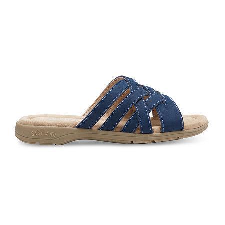 Eastland Womens Hazel Slide Sandal -NAVY NUBUC Product Image