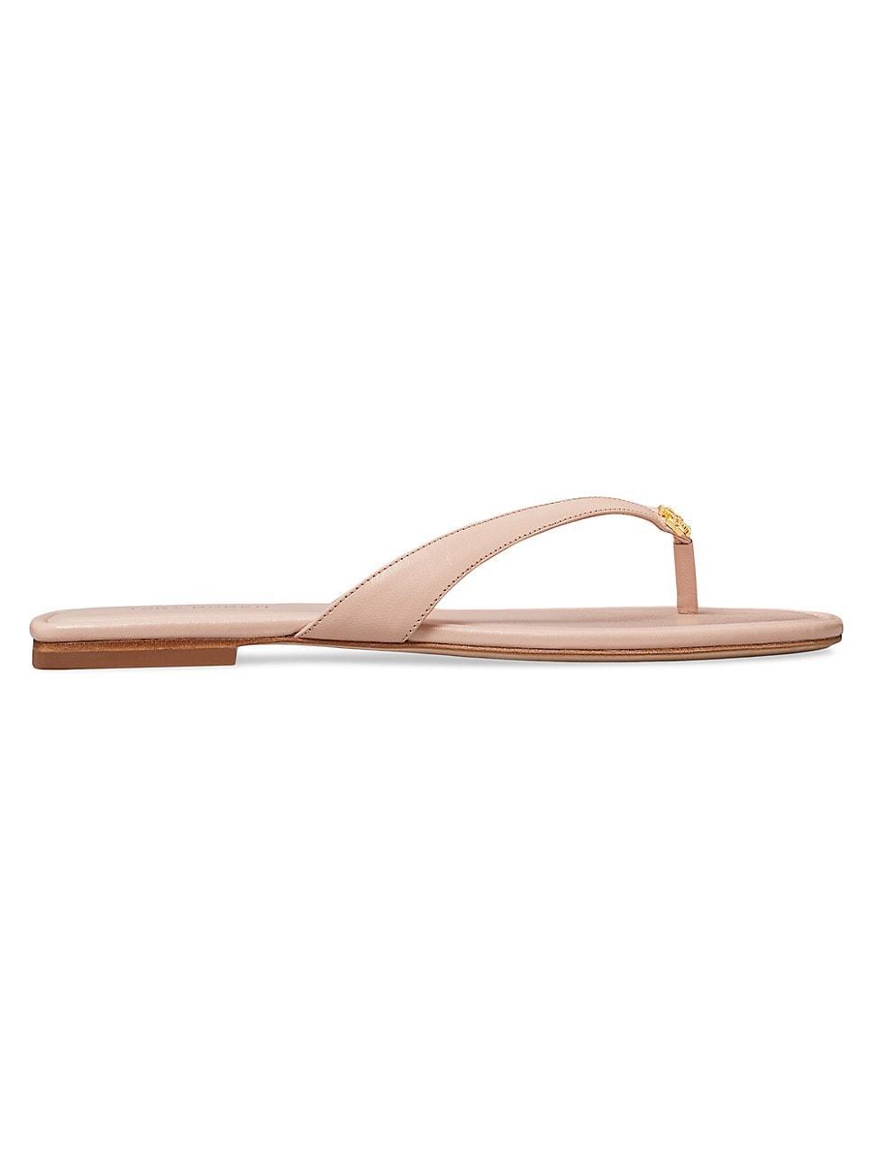 Womens Classic Caprine Leather Flip Flops Product Image