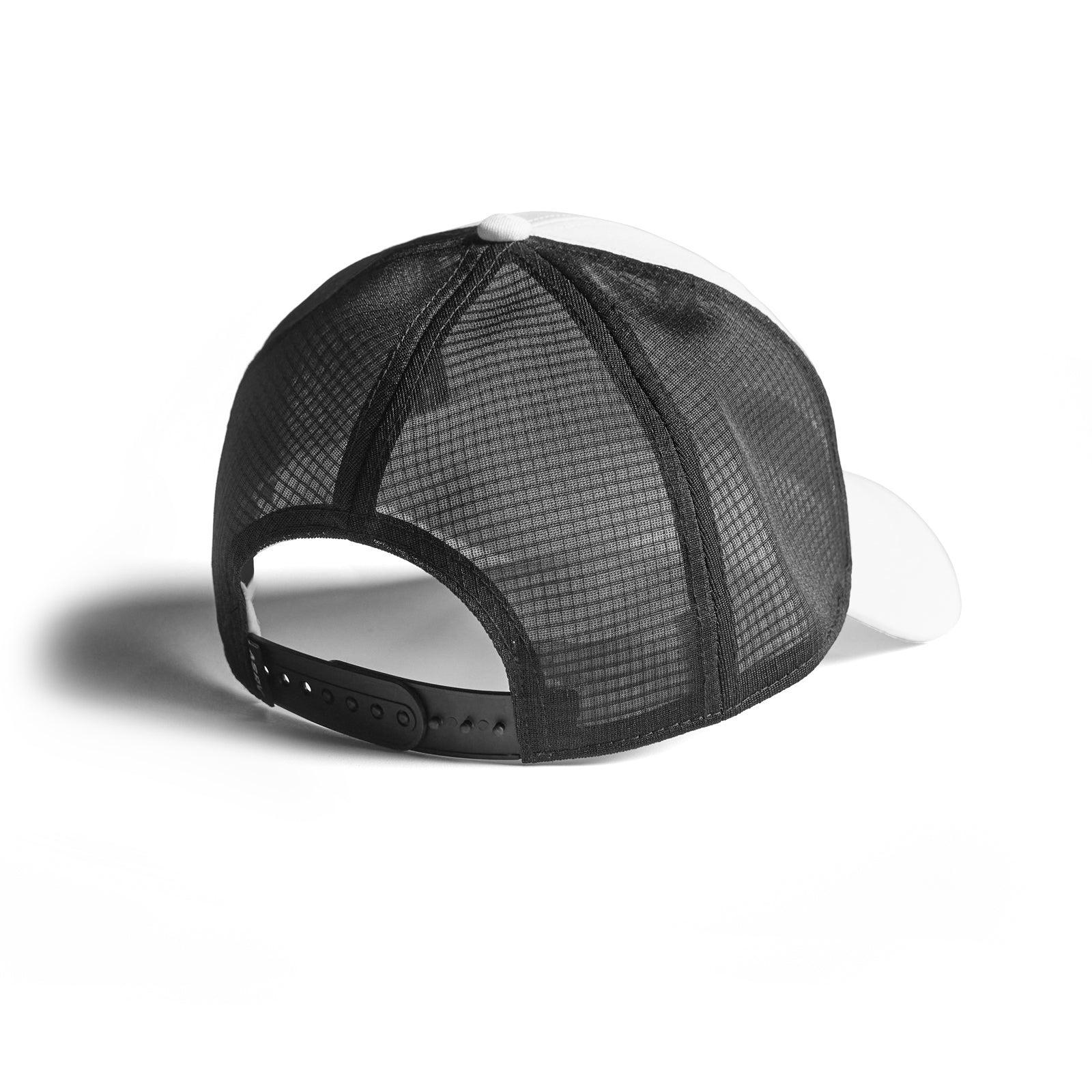 0820. Cotton Mesh Snapback - White/White "Wings" Product Image