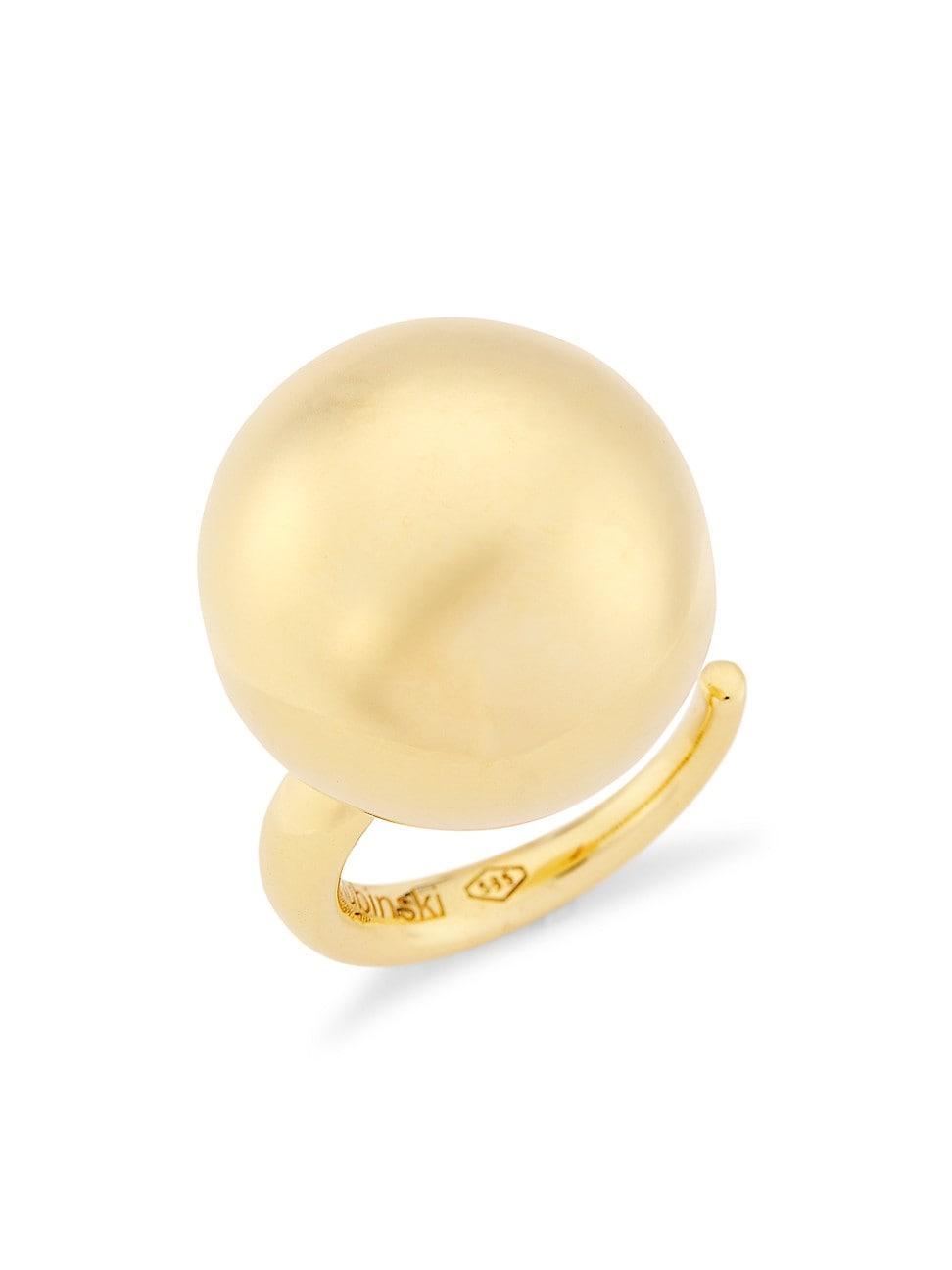 Womens 14K Yellow Gold Ball Ring Product Image