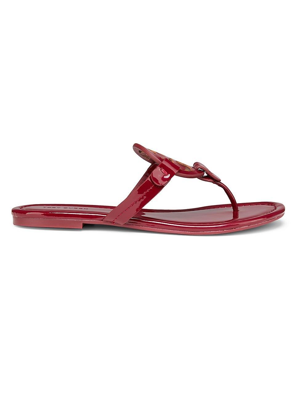 Womens Miller Patent Leather Thong Sandals Product Image