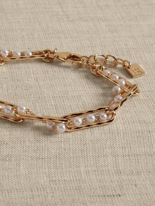 Pearl Paperclip Bracelet Product Image