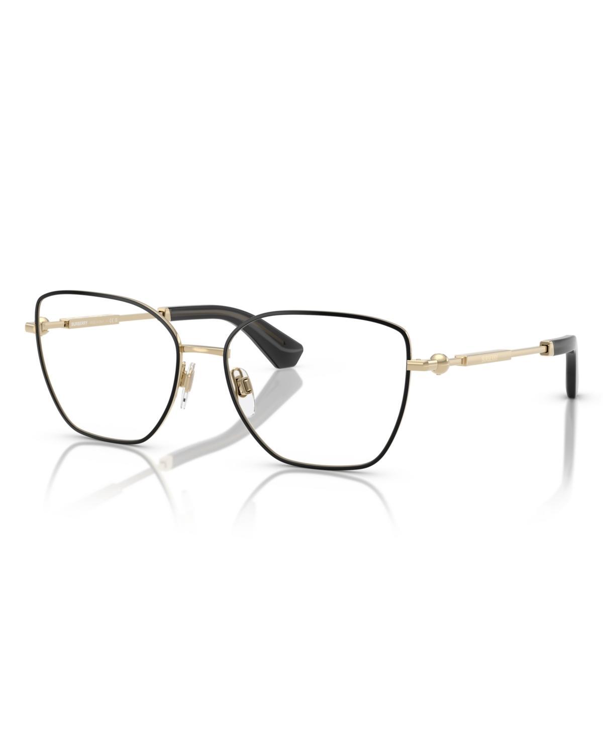 Burberry Womens Polarized Eyeglasses, BE1390 - Light Gold With Black Rim Product Image