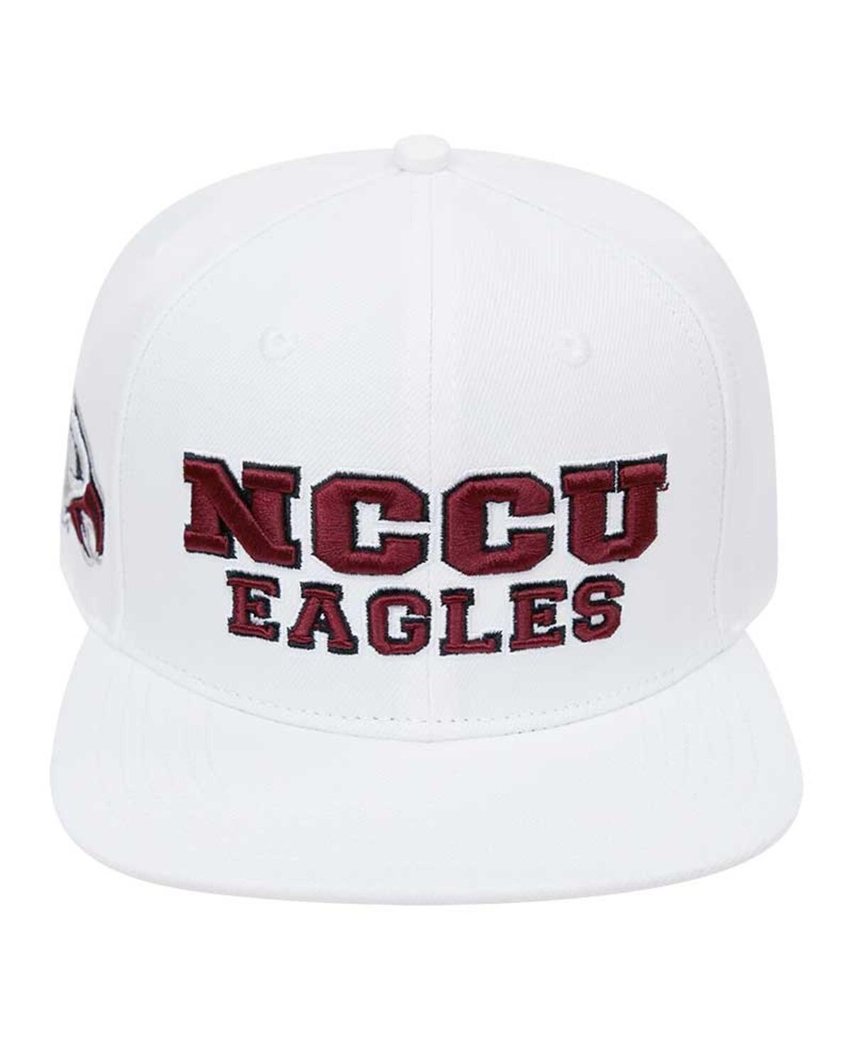 Mens Pro Standard White North Carolina Central Eagles Evergreen Wool Snapback Hat Product Image