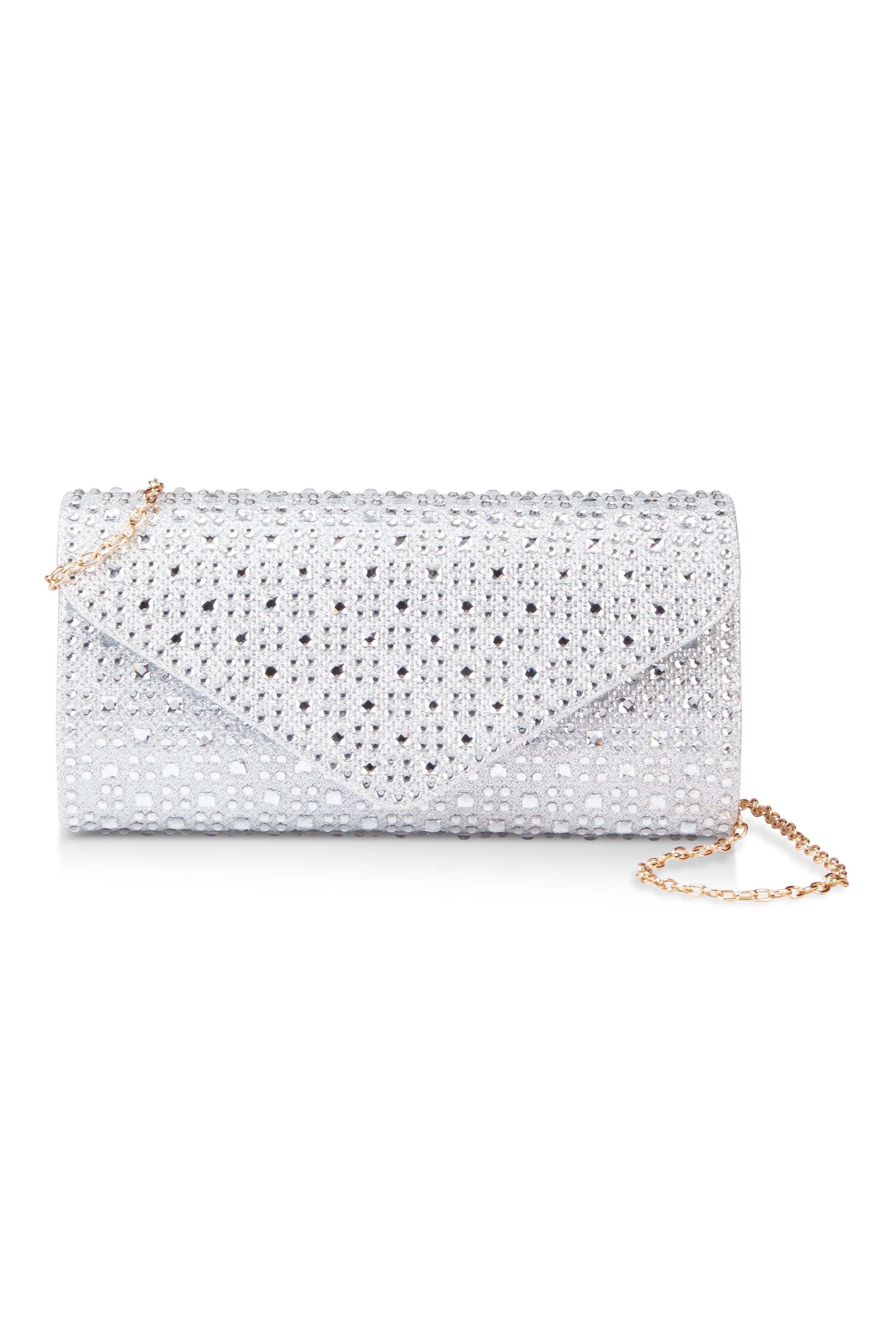 Rhinestone Envelope Convertible Clutch Bag Female Product Image