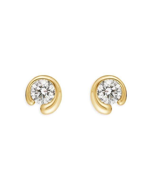 Womens Mercy 18K Yellow Gold & Diamond Stud Earrings Product Image