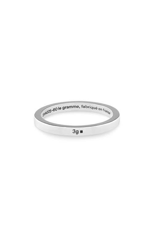 le gramme Mens 3G Sterling Silver Band Ring Product Image