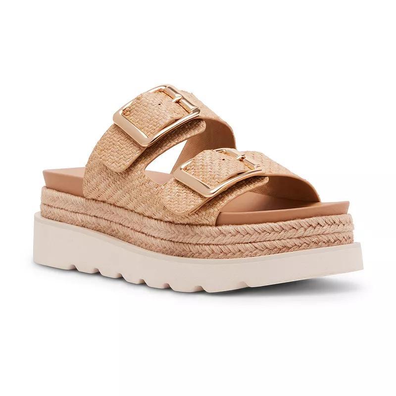 Womens Madden Girl Mythical Natural Raffia Sandals Product Image