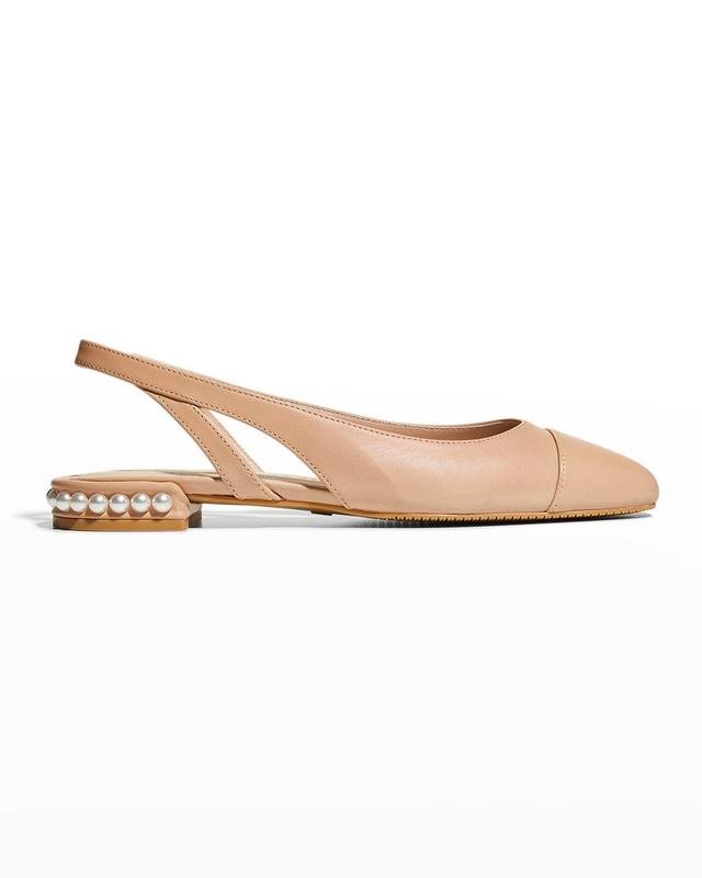 Lambskin Pearly Slingback Ballerina Flats Product Image