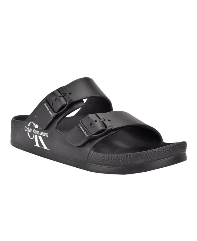 Calvin Klein Zion Slide Sandal | Mens | White | Size 9 | Sandals | Slide Product Image