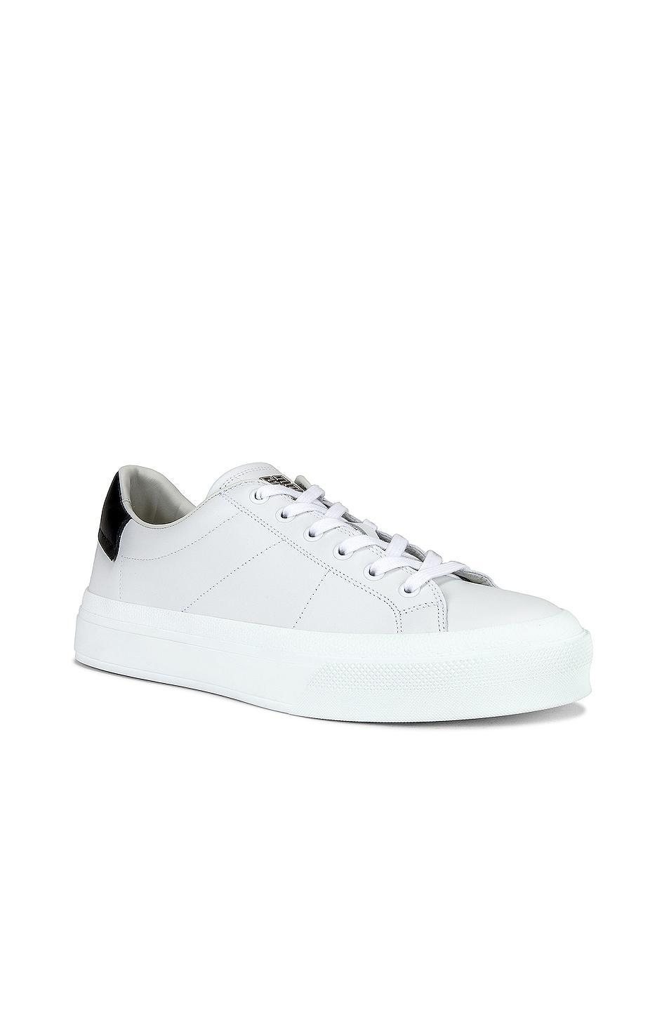 Givenchy City Court Sneaker in White & Black - White. Size 41 (also in 40, 42, 43). Product Image