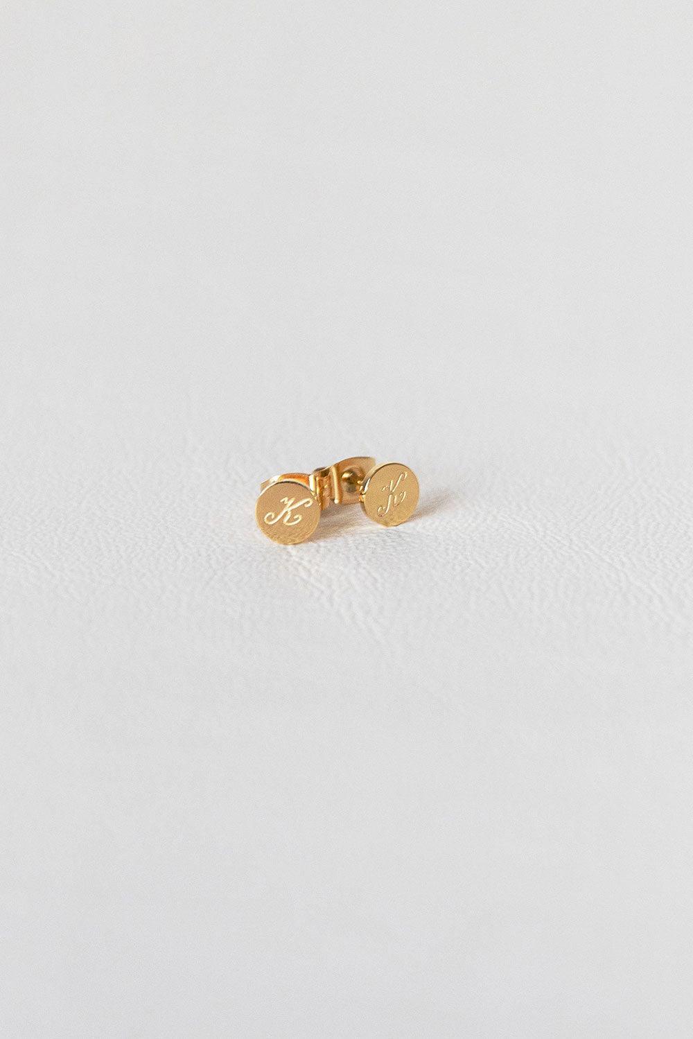 Initial Stud Earrings Product Image