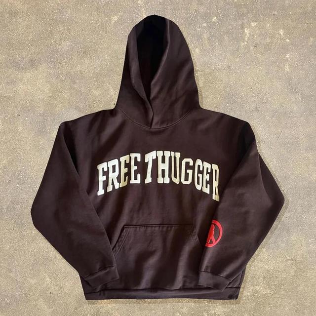 Vintage Free Thugger Graphics Pocket Hoodie Product Image