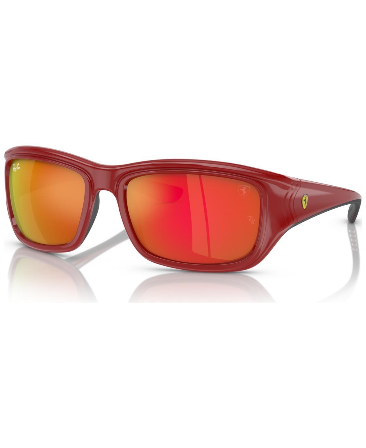 Ray-Ban 59mm Mirrored Square Sunglasses Product Image