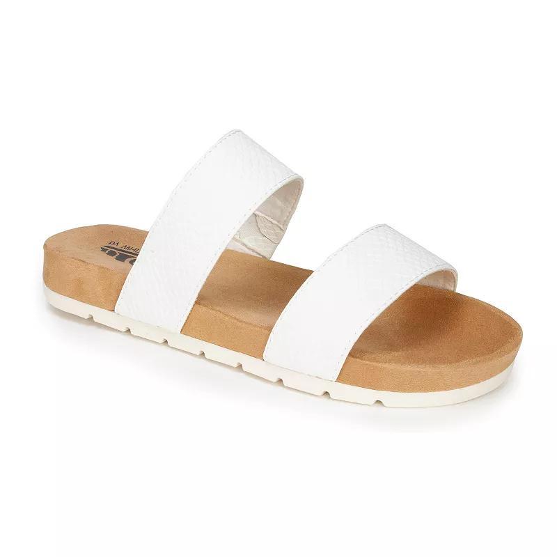 Cliffs by White Mountain Womens Tahlie Slide Sandals - White Product Image