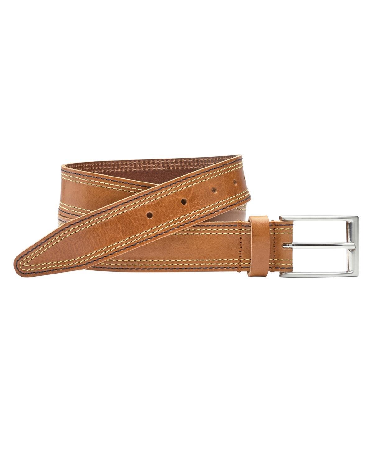 Johnston & Murphy Mens Triple Contrast Stitched Belt Product Image