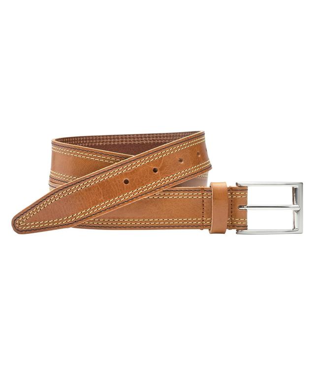 Johnston & Murphy Mens Triple Contrast Stitched Belt Product Image