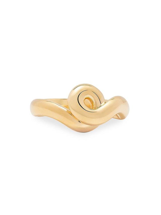 Womens Chunky Wave Goldtone Ring Product Image