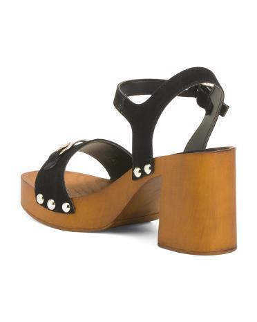 Suede Exposed Platform Sandals for Women Product Image