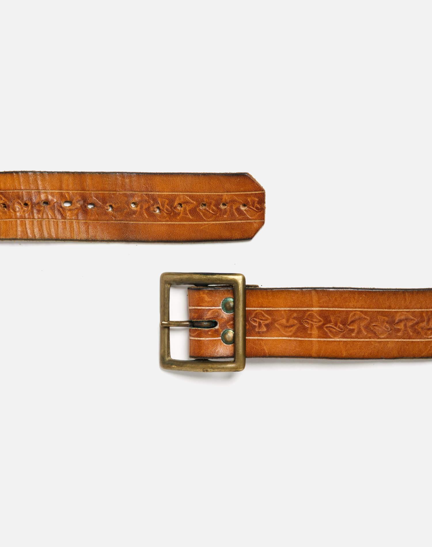 70s Mushroom Embossed Belt - #17 Female Product Image