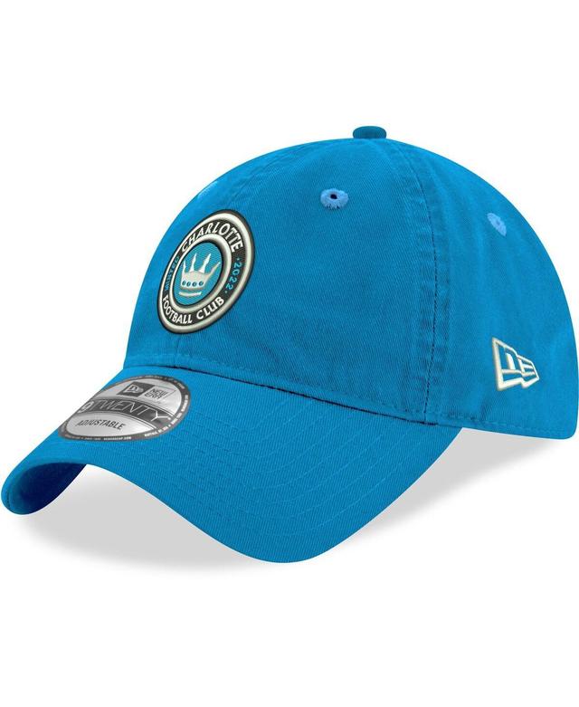 Mens New Era Blue Charlotte Fc 9TWENTY Adjustable Hat Product Image