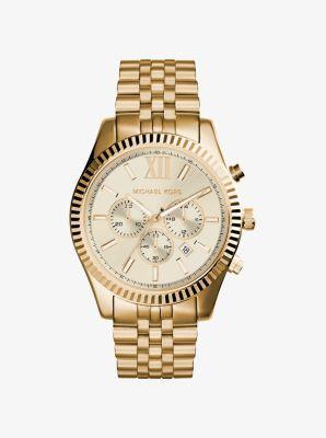 Oversized Pavé Logo -Tone Watch Product Image