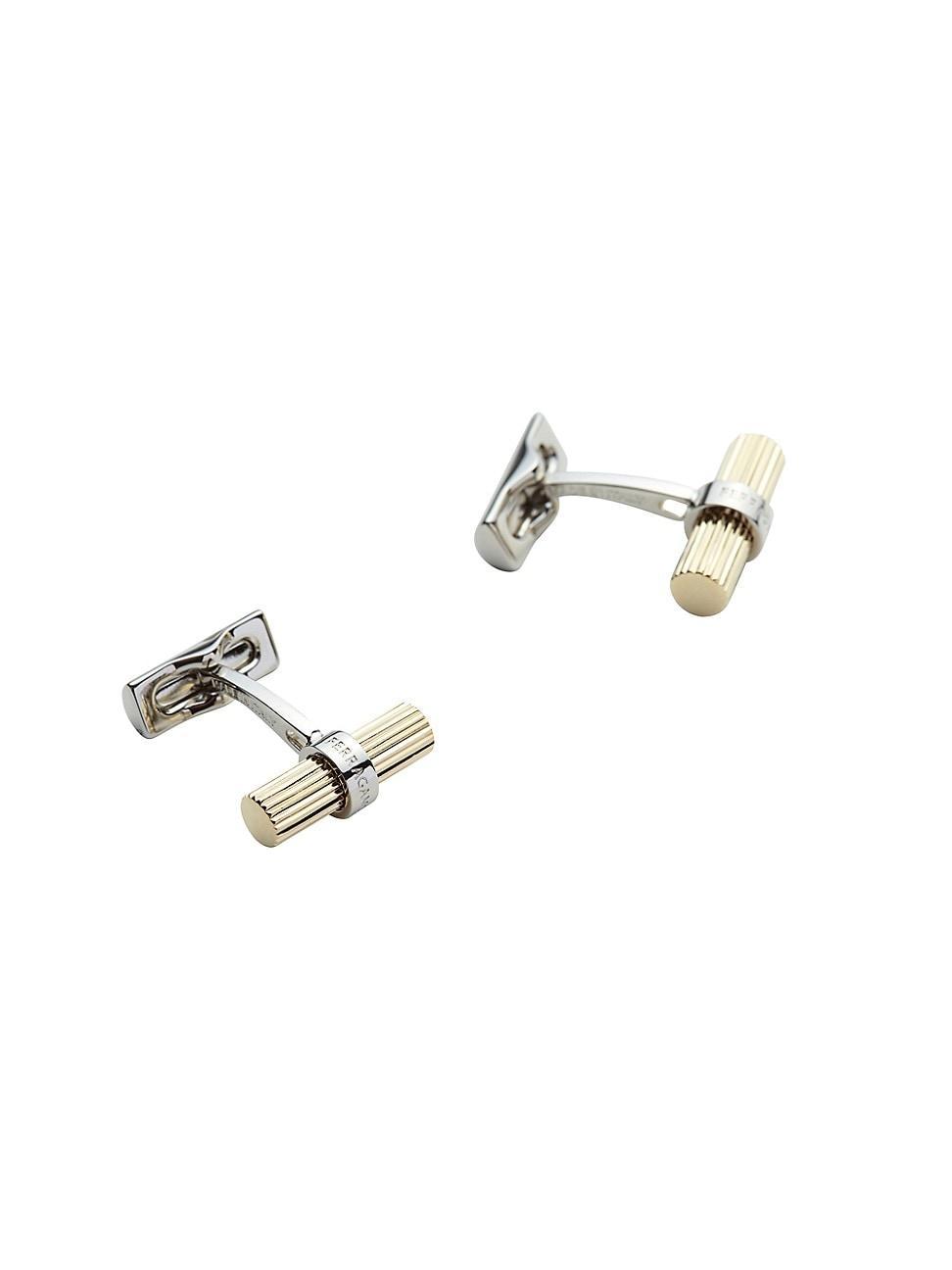 Mens Lighter Two-Tone Brass Cufflinks Product Image