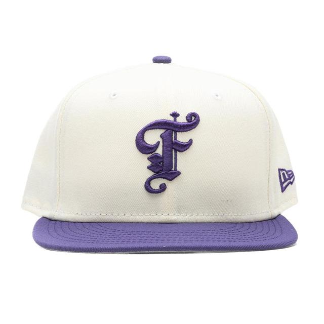 Feature x New Era OE Fitted Cap - Off-White/New Orchid Male Product Image