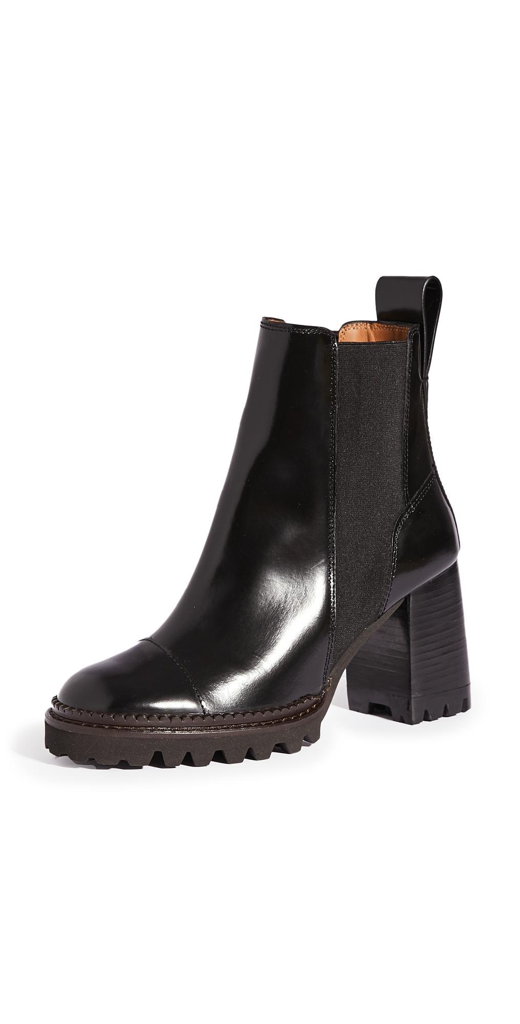 Womens Mallory Lug-Sole Leather Chelsea Boots Product Image